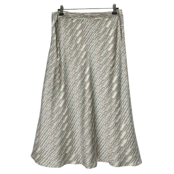 LAFAYETTE 148 Printed Silk A-Line Knee Length Skirt Women's Size 4 - Picture 1 of 12